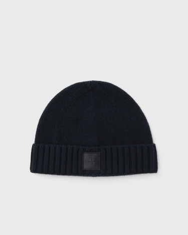 Beanie Stone Island Ribbed Knitted Beanie Mørkeblå | K2S15N100015S00FD.V0020, 0