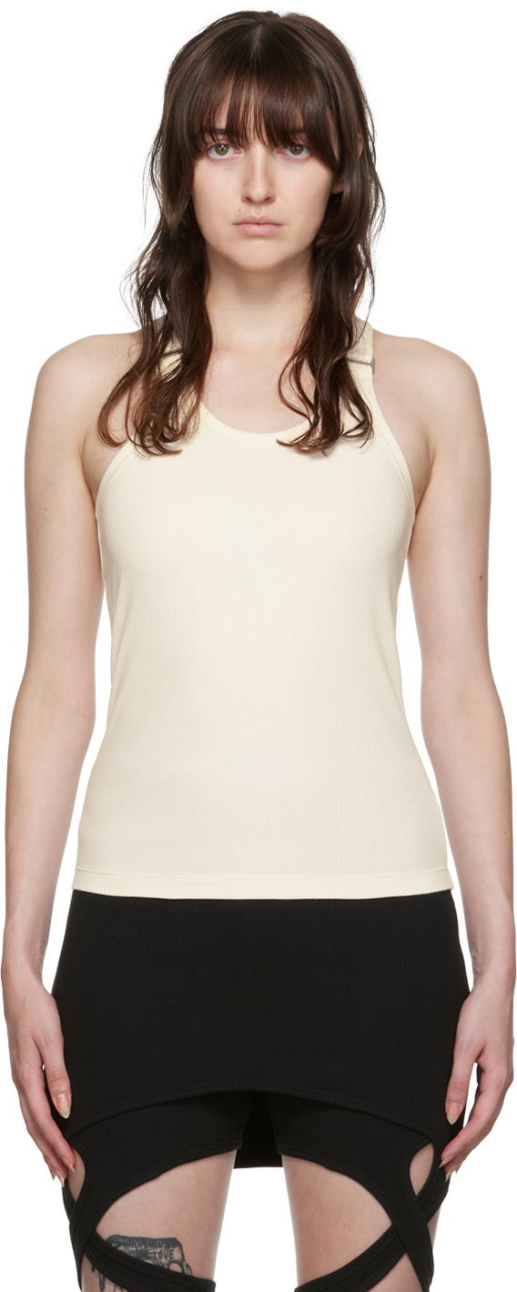 Tanktop Dion Lee Fitted Tank Top Beige | C3069P22