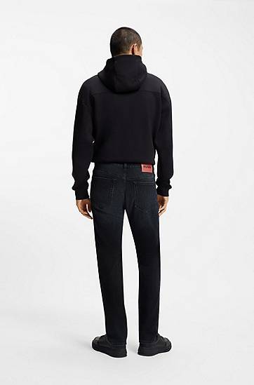 Jeans BOSS Slim-fit stretch denim jeans Sort | 50547255, 1