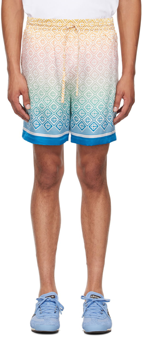 Shorts Casablanca Gradient Monogram Shorts Flerfarvet | MPF24-TR-012-04
