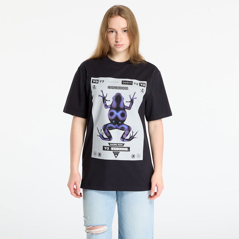 T-shirt Y-3 Y-3 x Neighborhood Frog Graphic T-Shirt Sort | JW6998