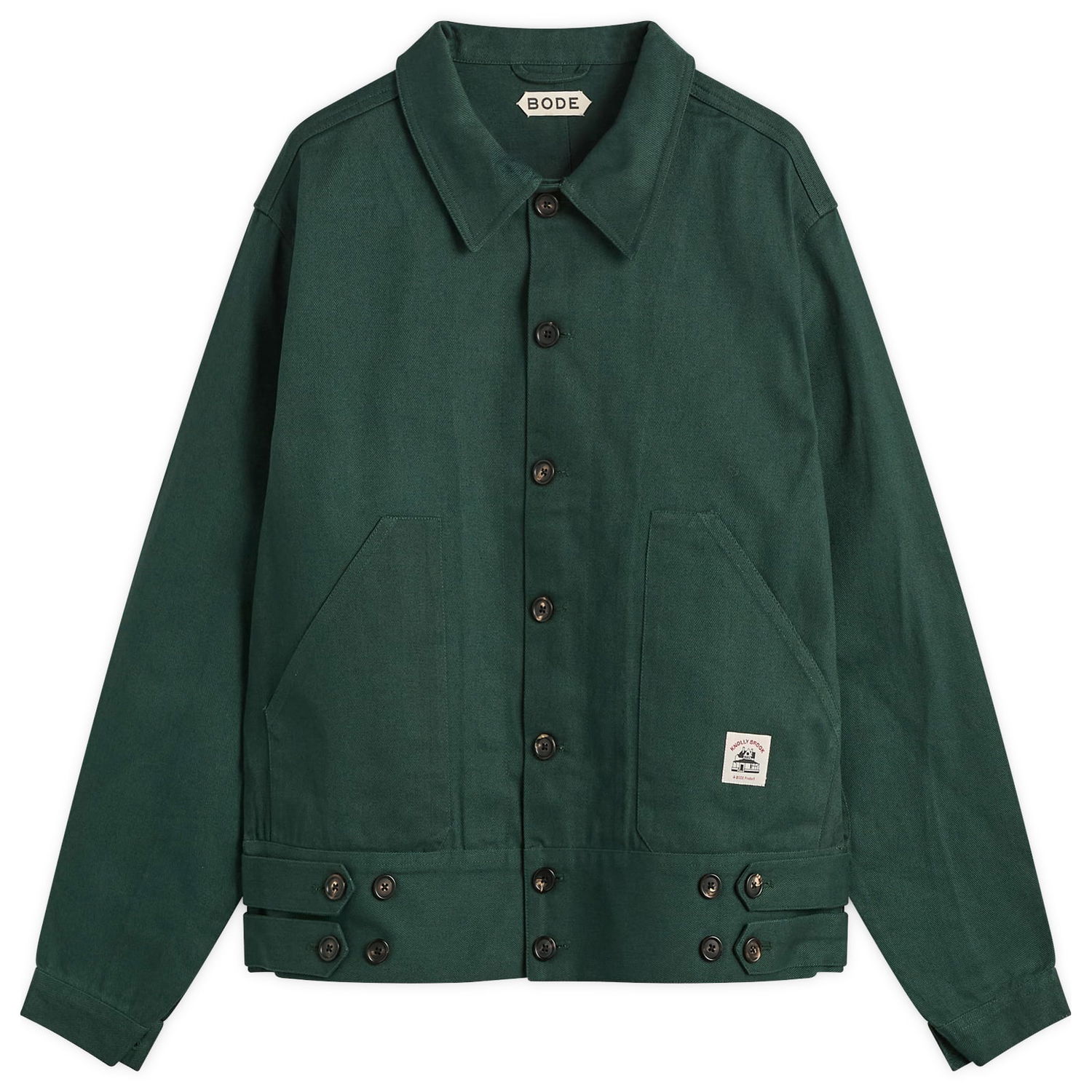 Jakke Bode Knolly Brook Side Tab Jacket Grøn | MRF25JA011, 0