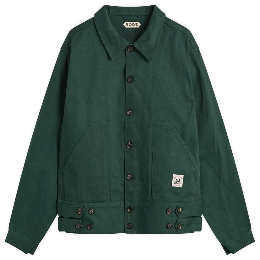 Jakke Bode Knolly Brook Side Tab Jacket Grøn | MRF25JA011