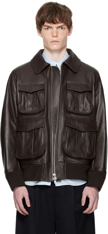 Bomberjakke Simone Rocha Simone Rocha Oversized Multi-Pocket Aviator Jacket Brun | 6130 0456, 0