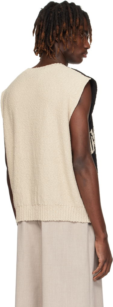 Sweater Maison Margiela MM6 Maison Margiela Paneled Knit Vest Sort | SH0FB0012 M13084, 2