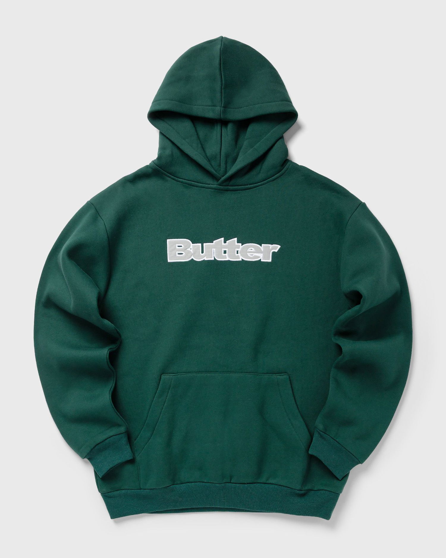 Sweatshirt Butter Goods Logo Applique Pullover Hoodie Grøn | P25127, 0