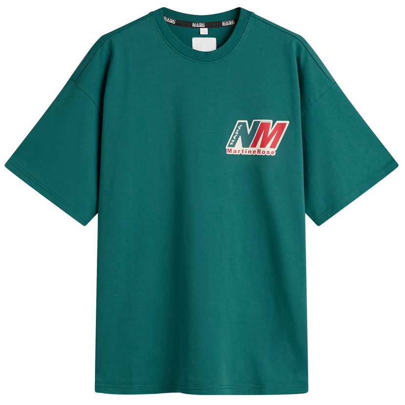 T-shirt Napapijri Martine Rose Logo Oversized Crew Neck T-Shirt Grøn | NP0A4HEW-G2A