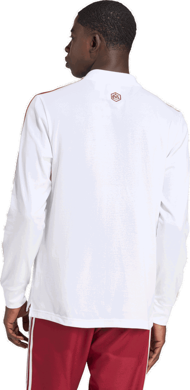 Polo skjorte adidas Performance Arsenal Terrace Icons Long Sleeve Polo Hvid | JM9396, 1