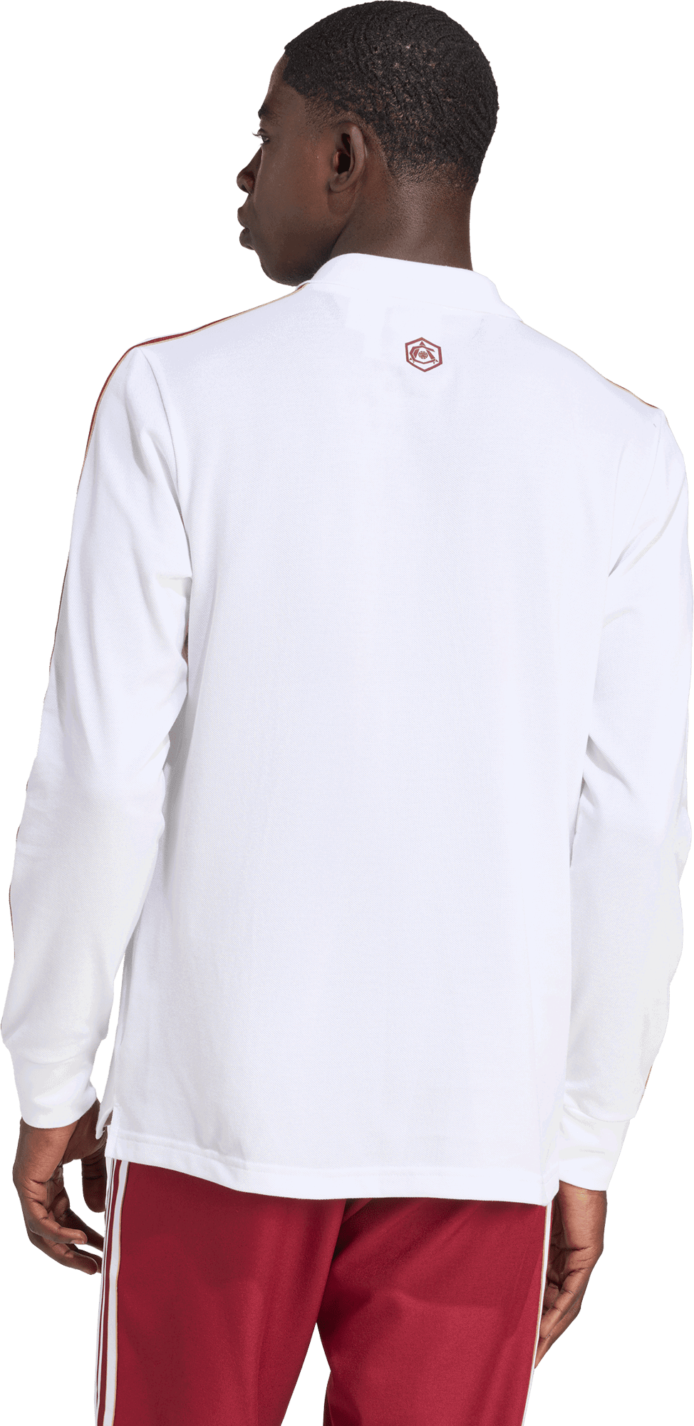 Polo skjorte adidas Performance Arsenal Terrace Icons Long Sleeve Polo Hvid | JM9396, 1