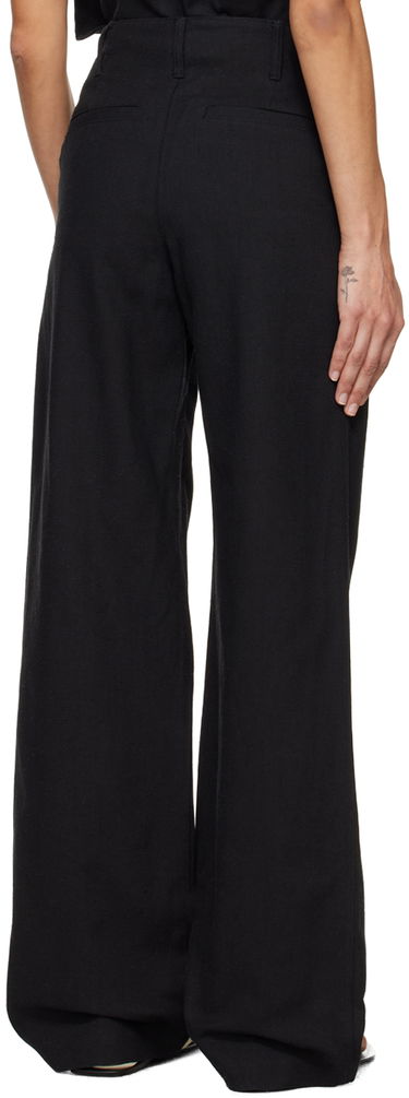 Bukser Loulou de Saison Loulou de Saison Jiva Wide-Leg Trousers Sort | JIVA, 2