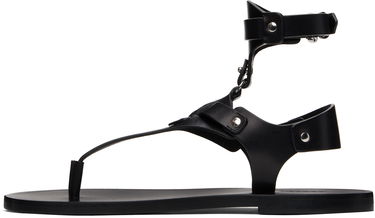 Sneakers og sko ISABEL MARANT Eveen Leather Thong Sandals Sort | SD0250FA-C2A02S, 2