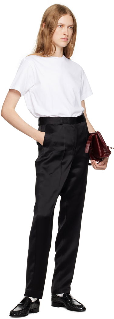 Bukser TOTEME Low-Waist Satin Trousers Sort | 244-WRB0228-FB0208, 3