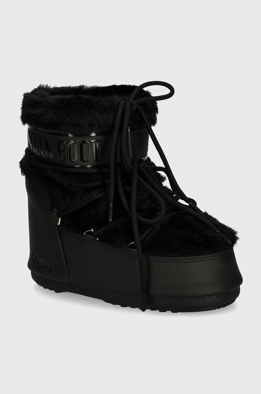 Sneakers og sko Moon Boot MB ICON LOW FAUX FUR Boots Sort | 80D1409390.N001, 0