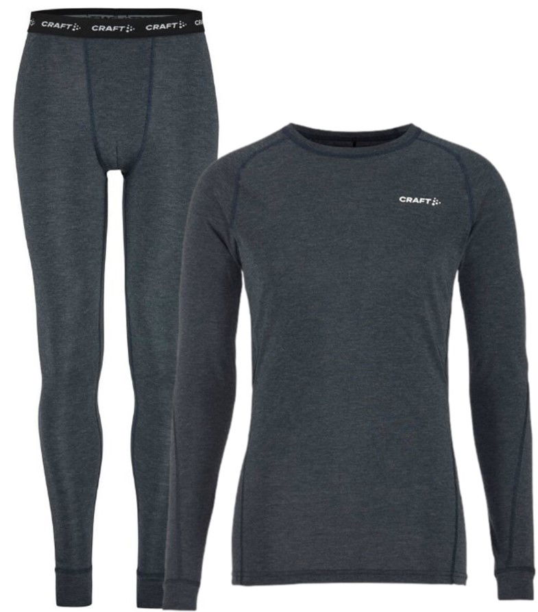 Krop Craft CORE WOOL MERINO Underwear Set Blå | 1909711-375200