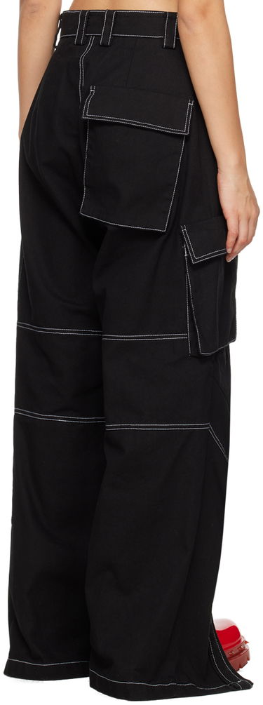 Cargo bukser We11done We11done Topstitching Cargo Pants Sort | WD-PT3-23-218-W-BK, 2