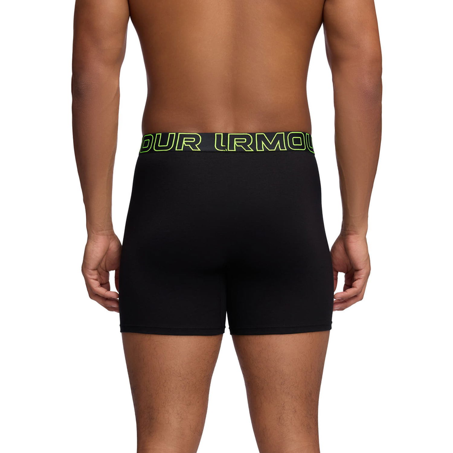 Boksere Under Armour Performance Cotton Boxer Briefs, 6-Inch Inseam, 3-Pack Sort | 1383889-004, 1