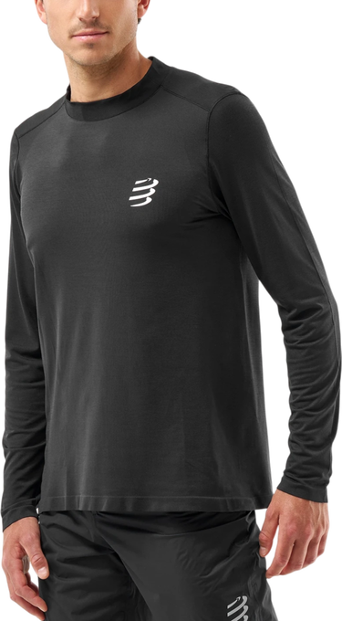 T-shirt Compressport Performance LS T-Shirt Sort | atsm4949002, 0