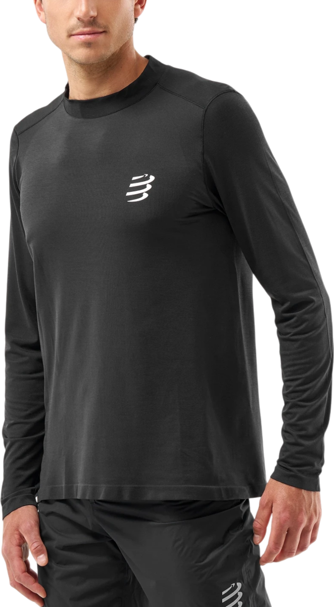 T-shirt Compressport Performance LS T-Shirt Sort | atsm4949002