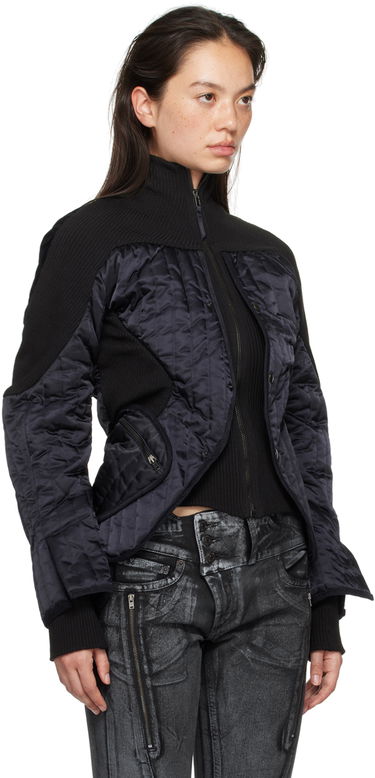 Bomberjakke Ottolinger Ottolinger Quilted Silhouette Jacket Sort | 1090605221, 1
