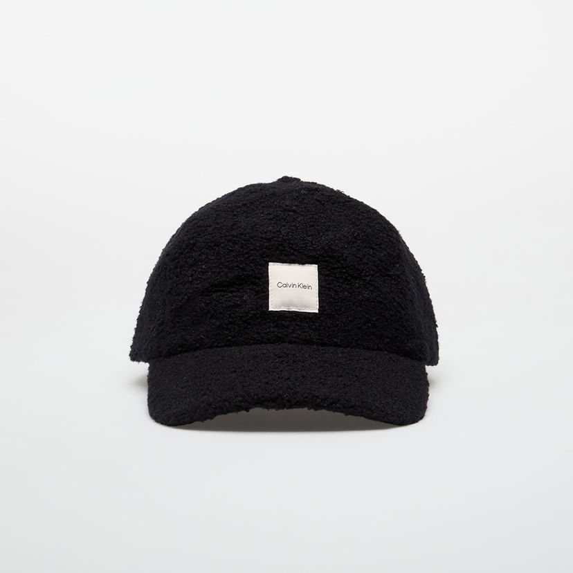 Kasket CALVIN KLEIN Boucle Patch Cap Sort | LV04F5026G UB1