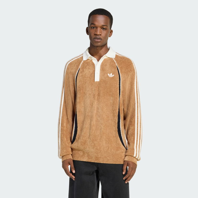 Polo skjorte adidas Performance Teamgeist Retro Remix Polo Shirt Brun | KS5444