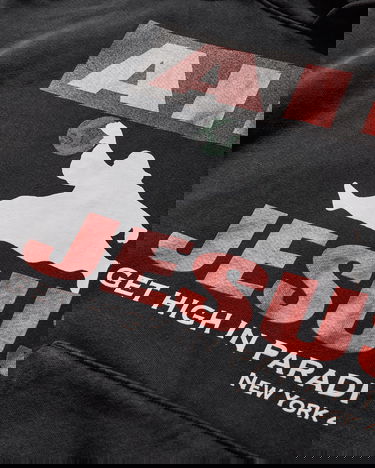 Sweatshirt PARADIS3 Air Jesus Hoodie Sort | PAAIRJESUSHOOD 1, 3