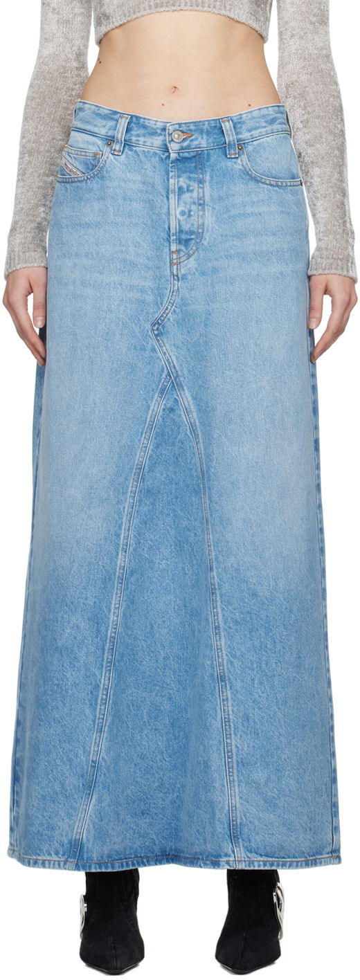 Nederdel Diesel De-Pago Denim Maxi Skirt Blå | A10716 09I29