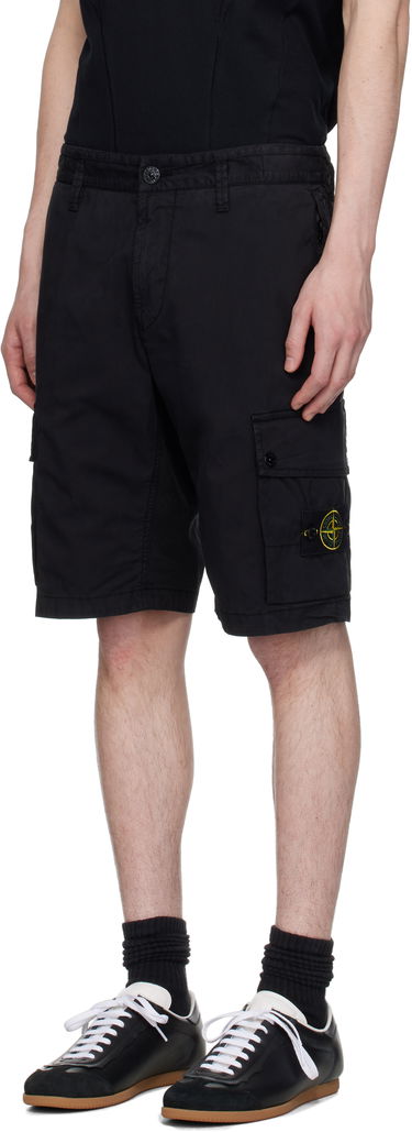 Shorts Stone Island Stone Island Supima Cotton Twill Stretch-TC Cargo Shorts Sort | K1S15L100011S0010, 3