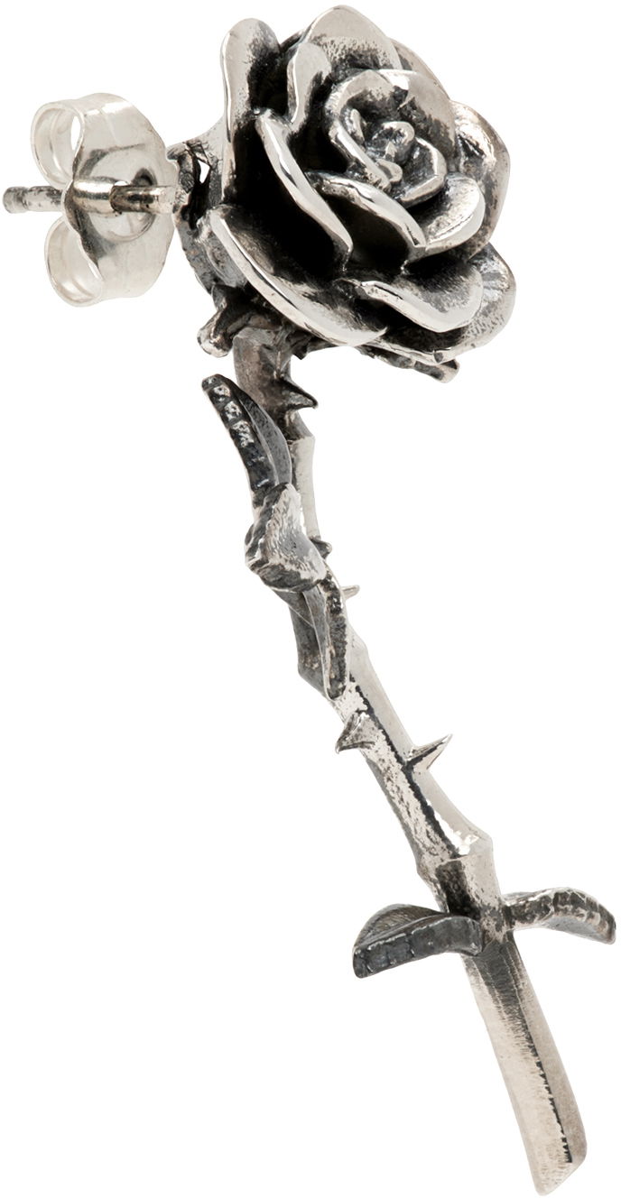 Øreringe Enfants Riches Déprimés Silver Rose Single Earring Metalisk | 140-198, 1