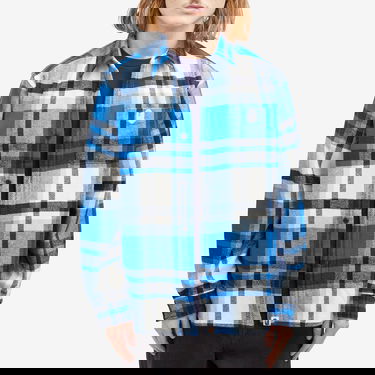 Skjorte BAPE Checked Overshirt Blå | 001SHK801004M-BLU, 2