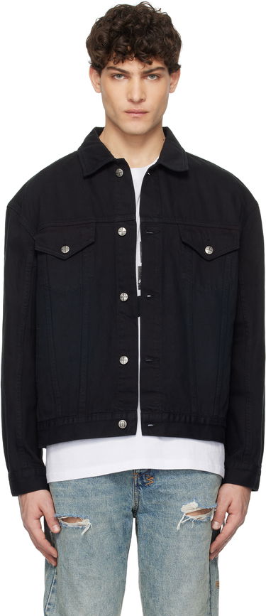 Jakke Ksubi Oh G Replica Eagle Denim Jacket Sort | MPS25JK004, 0