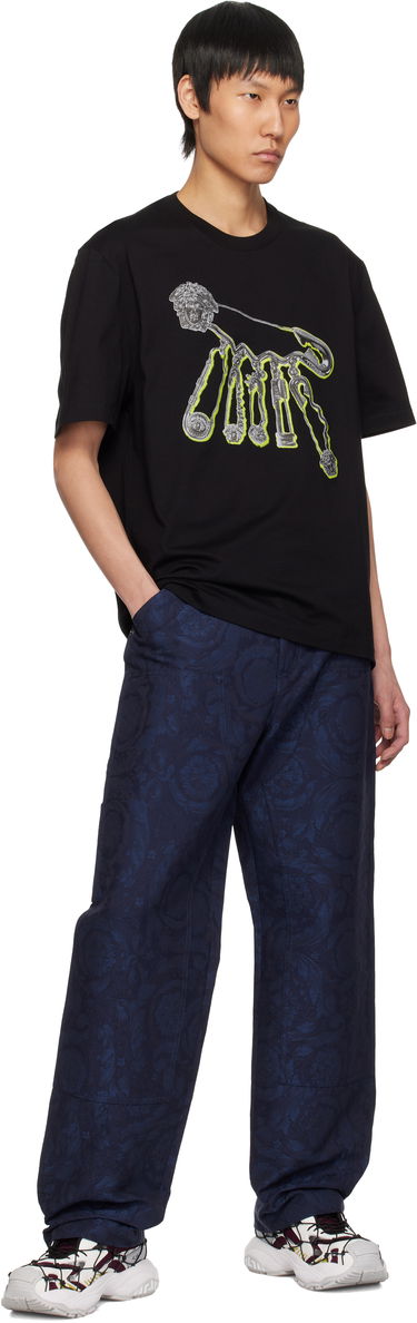 T-shirt Versace Versace 'Versace Pop Pin' T-Shirt Sort | 1013302_1A13423, 3