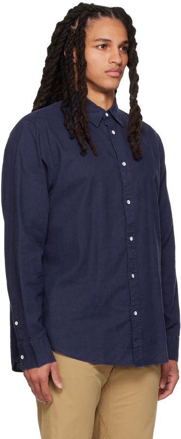 Skjorte rag & bone Rag & Bone Gus Button-Down Shirt Mørkeblå | MBW23PA440CHML, 1