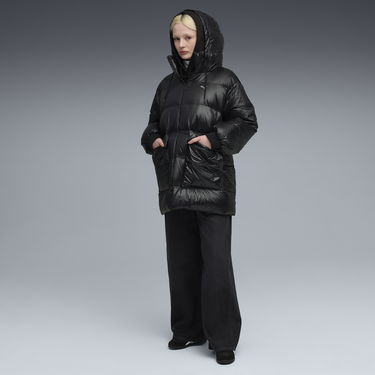 Puffer jakke Puma Hooded Down Puffer Jacket Style Sort | 688389_01, 2