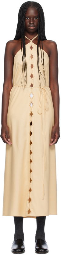 Halterneck Cutout Maxi Dress