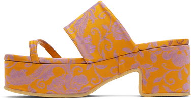 Tilbehør Dries Van Noten Dries Van Noten Platform Heeled Sandals Gul | WS251-1637-730, 2