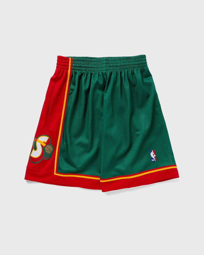Shorts Mitchell & Ness NBA Swingman Shorts Seattle SuperSonics Road 1995-96 Grøn | SMSHGS18253-SSUDKGN95