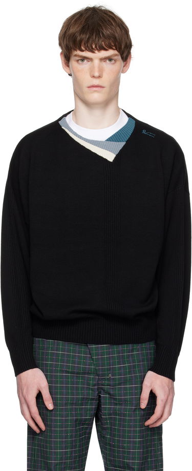 Sweater KIKO KOSTADINOV Kiko Kostadinov Vig Multi Collar Sweater Sort | KKAW25KN04-98, 0