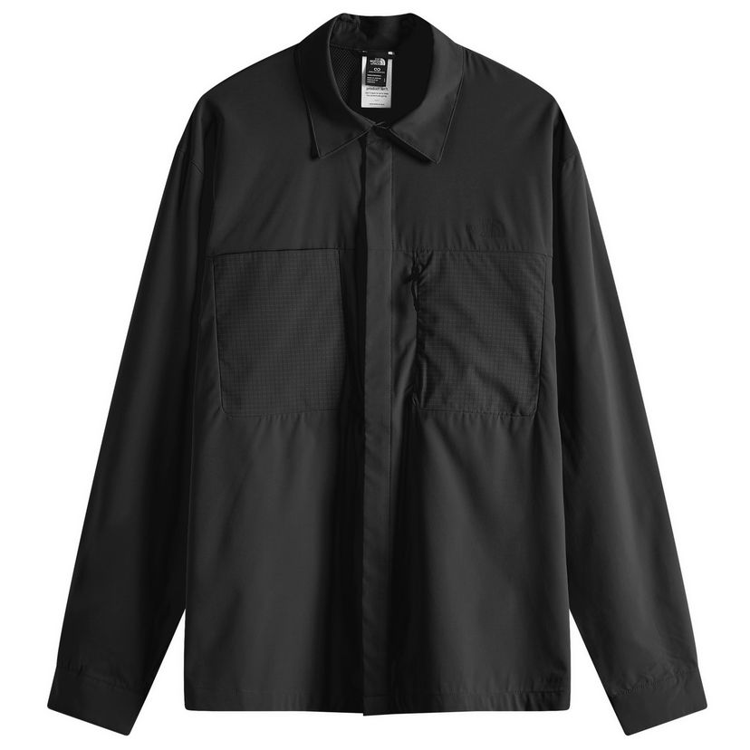 Skjorte The North Face Long Sleeve Lightrange Shirt, Size Small Sort | NF0A8B53JK3