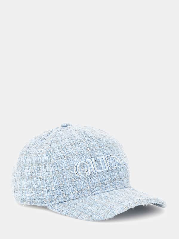 Kasket GUESS Tweed Baseball Cap Blå | W5RZ04WGW82, 0