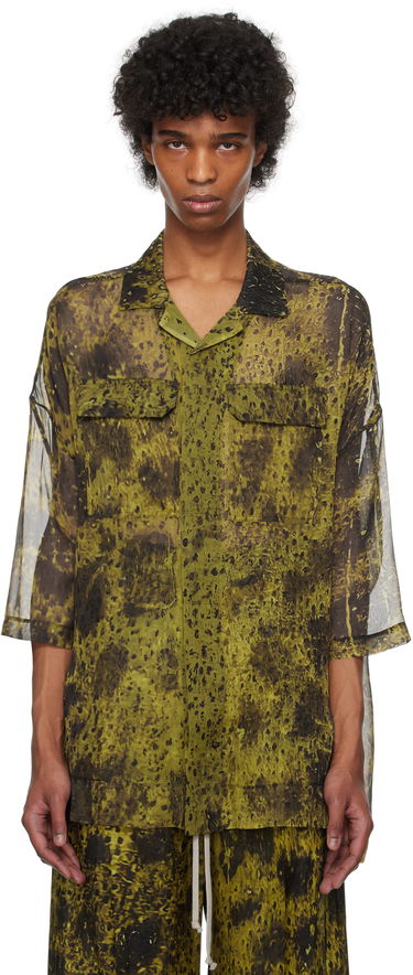 Skjorte Rick Owens Rick Owens Hollywood Magnum Tommy Shirt Grøn | RU01E5298 SP1, 0