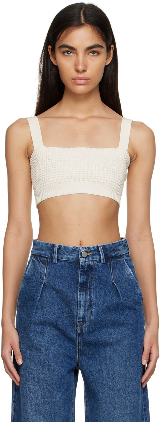 Tanktop Loulou de Saison Loulou de Saison Senna Tank Top Hvid | SENNA