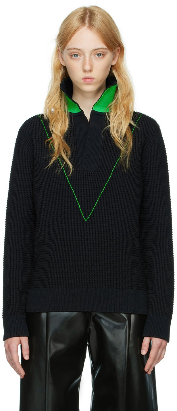 Sweater Bottega Veneta Nylon Sweater Sort | 706141 V1Z30, 0
