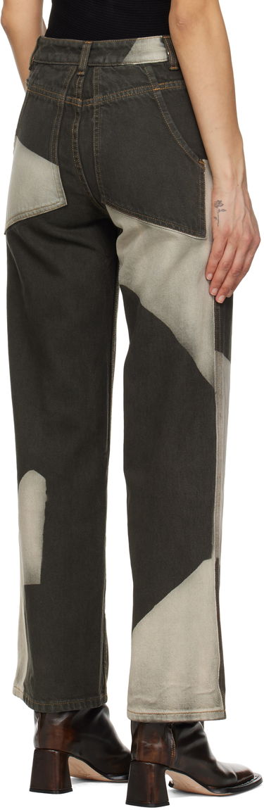 Jeans Eckhaus Latta Eckhaus Latta Wide Leg Jeans Grøn | 334-EL-PS25-T -, 2