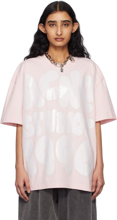 T-shirt Acne Studios Acne Studios Relaxed Fit Logo T-Shirt Lyserød | CL0333-, 0