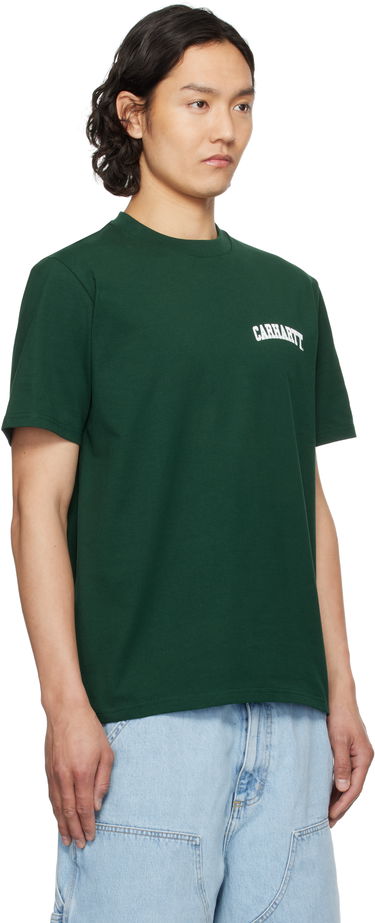 T-shirt Carhartt WIP Short Sleeve University Script T-Shirt Grøn | I034852, 1