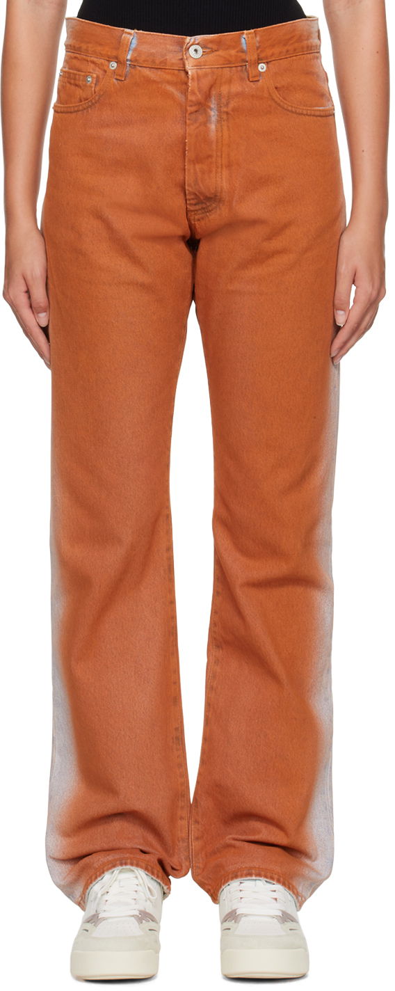 Jeans HERON PRESTON Heron Preston Gradient Jeans Orange | HMYA011S23DEN0052240