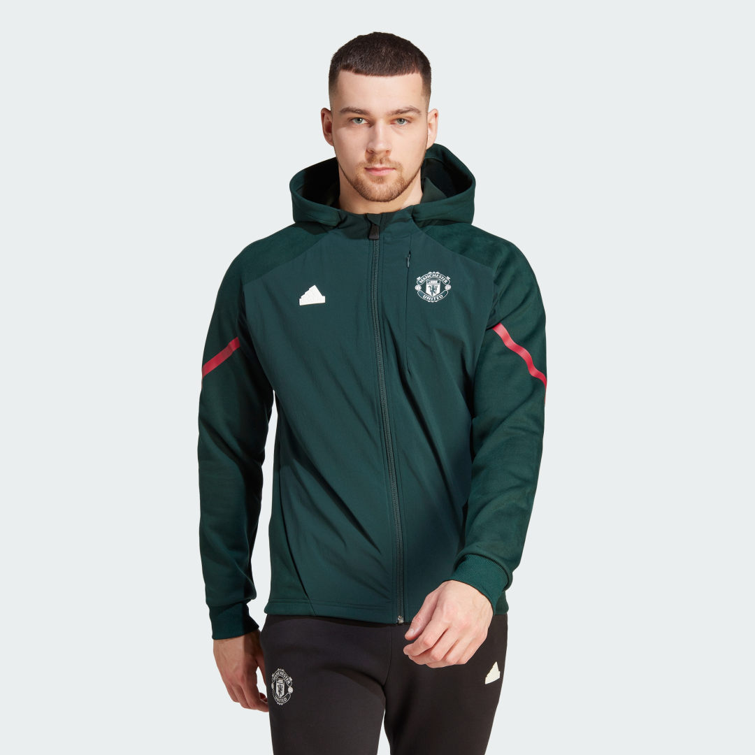 Jakke adidas Originals Manchester United Designed Grøn | IK8786, 1