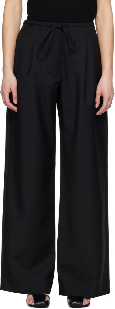 Bukser Róhe Róhe Relaxed Drawstring Trousers Sort | 415-30-007, 0