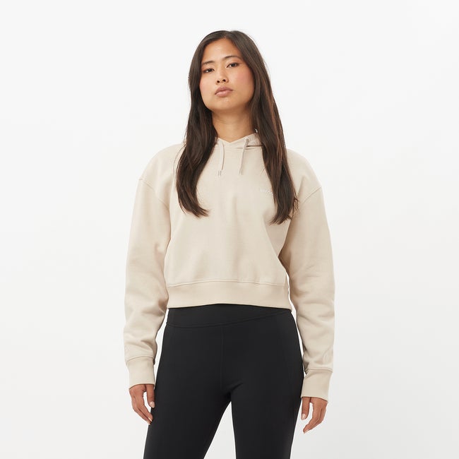 Sweatshirt Salomon Cropped Hoodie Beige | LC2522900, 0